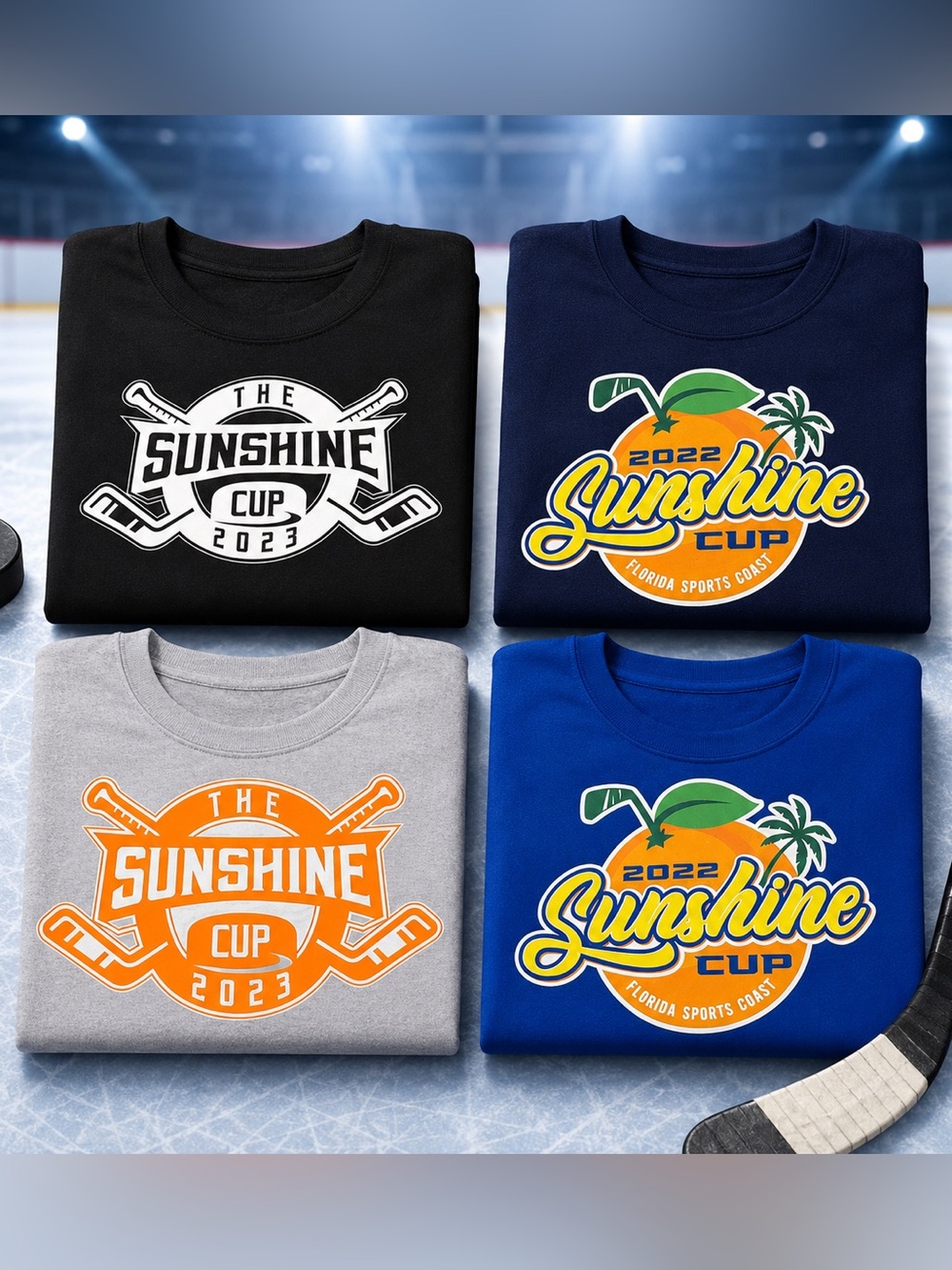 Sport-Tek and Holloway Sunshine Cup Graphic Sweatshirt and T Shirt Bundle
